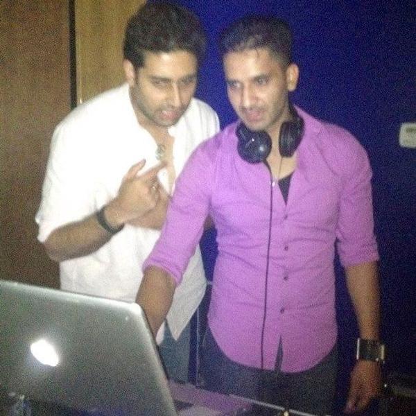 Djing for Abhishek Bachchan